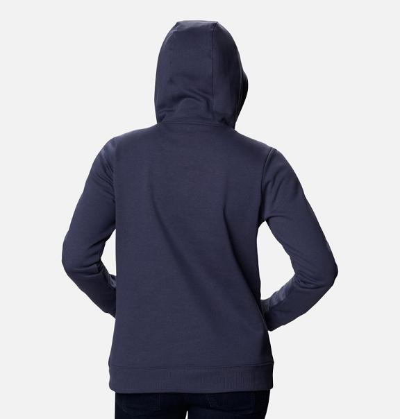 Columbia Logo Hoodies Blue For Women's NZ28317 New Zealand